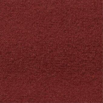 Red-brown fabric sample with a dense, matted texture and uniform pile, displaying tonal variations and a granular surface; Constantini Pietro collection.
